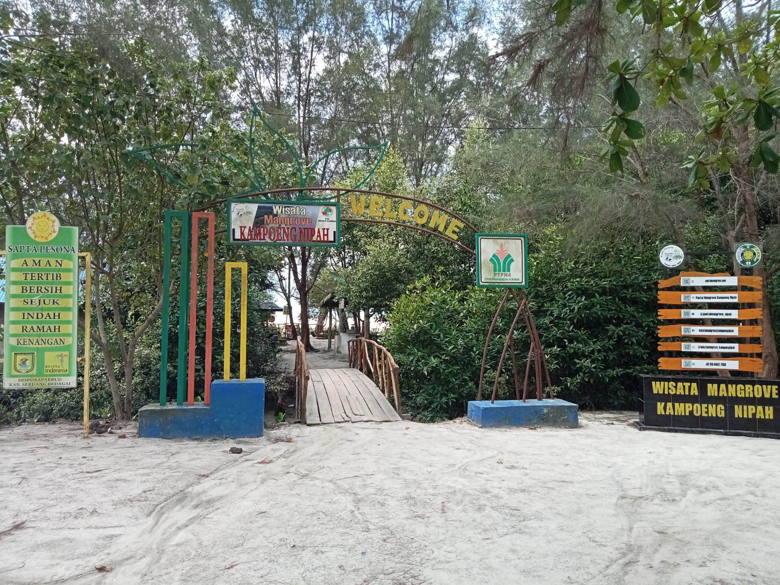 tiket masuk pantai mangrove serdang bedagai